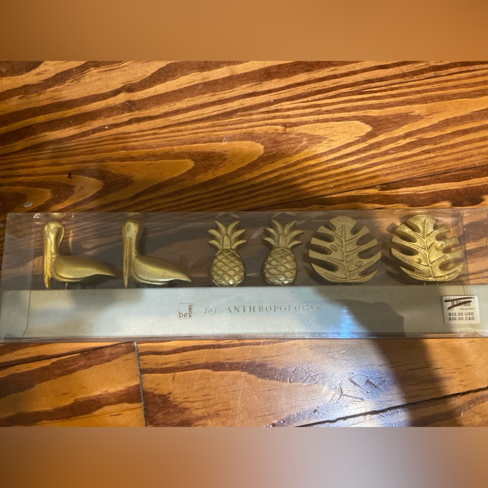New! Anthropologie Gold corn skewers